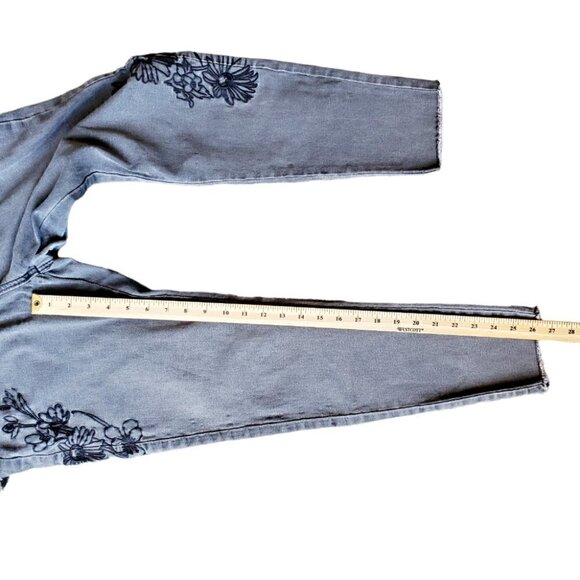 Streetwear society Women’s Jeans size 13 Embroidered High rise Skinny denim - Picture 8 of 12